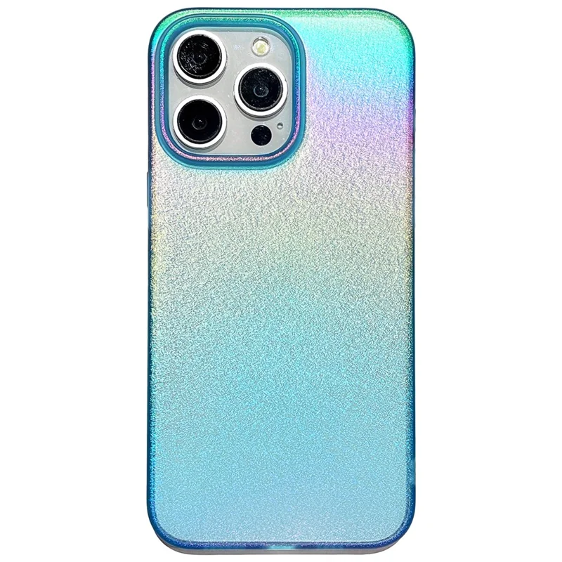 For iPhone 14 Pro Shockproof Cover Colorful Pearl Pattern Soft TPU Phone Case - Blue