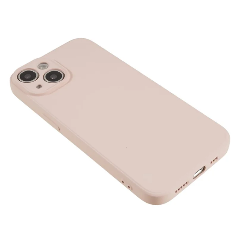 WANLONFENG RB1 Series For iPhone 15 Plus Cases TPU Slim Phone Case with Screen Film, Lanyard - Pink