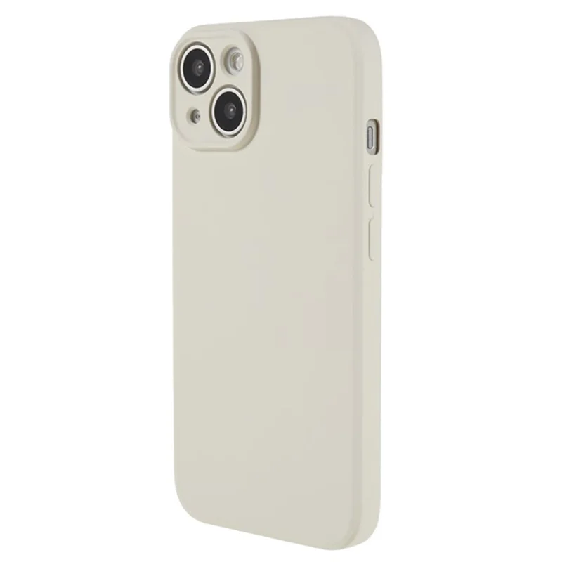 WANLONFENG RB1 Series For iPhone 15 Case TPU Phone Cover with Tempered Glass Flim and Lanyard - White