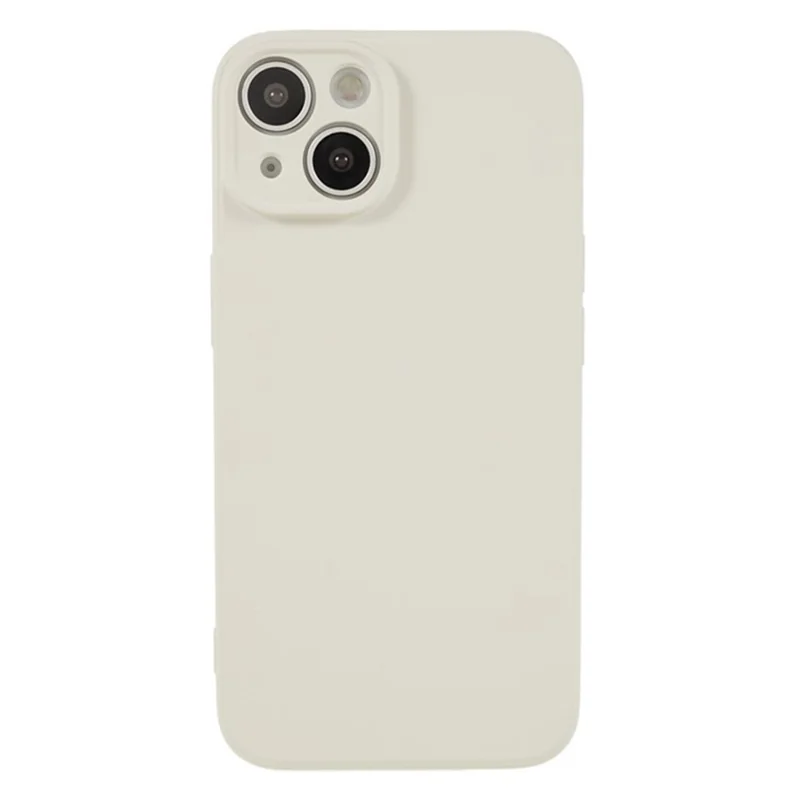 WANLONFENG RB1 Series For iPhone 15 Case TPU Phone Cover with Tempered Glass Flim and Lanyard - White