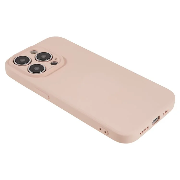 WANLONFENG Serie RB1 para iPhone 14 Pro Max Funda TPU Cubierta de teléfono con Película de pantalla frontal - Rosa 
