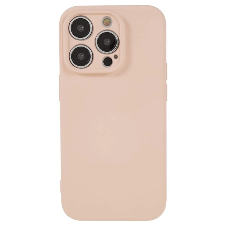 WANLONFENG Serie RB1 para iPhone 14 Pro Max Funda TPU Cubierta de teléfono con Película de pantalla frontal - Rosa 