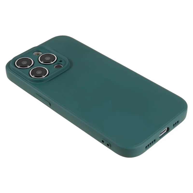 WANLONFENG RB1 Series For iPhone 14 Pro Max Case TPU Phone Cover with Front Screen Film - Army Green