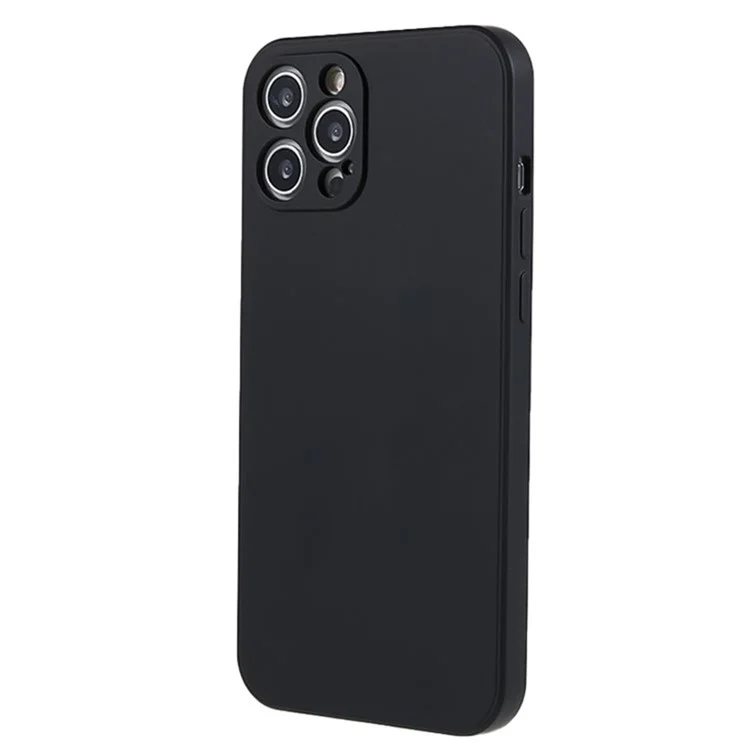 WANLONFENG RB1 Series For iPhone 14 Pro Funda Delgada Suave TPU Funda de Teléfono con Película Protectora de Pantalla, Cordón - Negro
