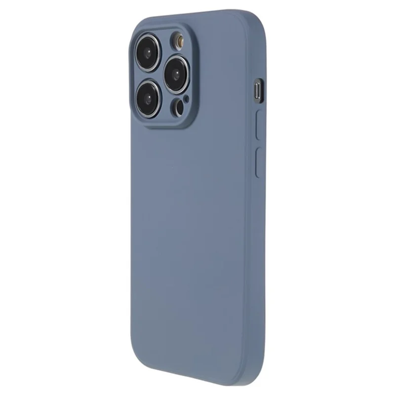 WANLONFENG Série RB1 pour iPhone 14 Pro Étui fin en TPU souple avec film de protection d'écran, dragonne - Gris lavande