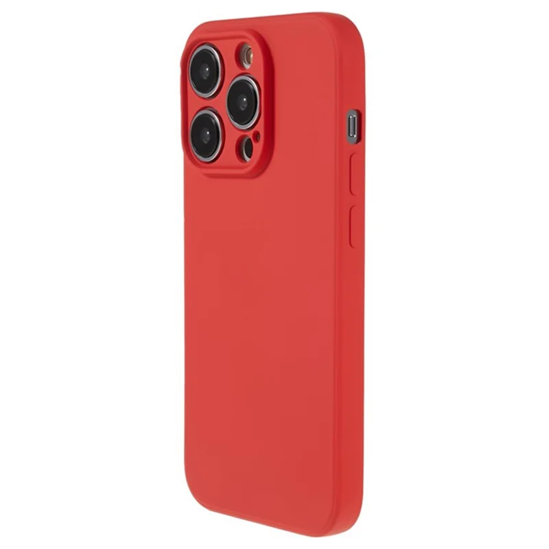 WANLONFENG RB1 Series For iPhone 14 Pro Slim Case Soft TPU Phone Case with Screen Film, Lanyard - Red
