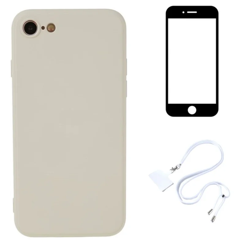 WANLONFENG RB1 Series For iPhone 7 / 8 / SE (2020) / SE (2022) Case Soft TPU Phone Cover Kit - White
