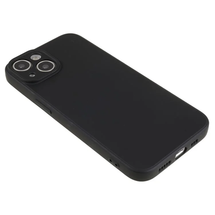 WANLONFENG RB1 Series Funda de TPU para iPhone 14 Plus a prueba de golpes Carcasa de teléfono con película de pantalla, cordón - Negro 