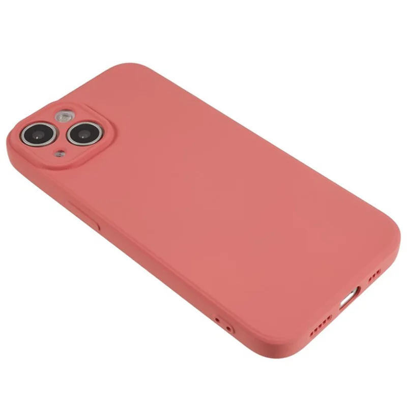 WANLONFENG RB1 Series For iPhone 14 Plus TPU Case Shockproof Phone Shell with Screen Film, Lanyard - Hawthorn Red