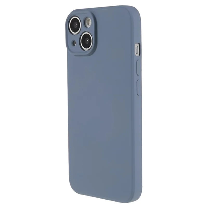 WANLONFENG RB1 Series For iPhone 14 Slim Case Soft TPU Phone Shell with Screen Film, Lanyard - Lavender Grey
