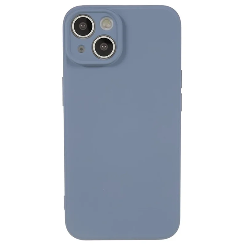 WANLONFENG RB1 Series For iPhone 14 Slim Case Soft TPU Phone Shell with Screen Film, Lanyard - Lavender Grey