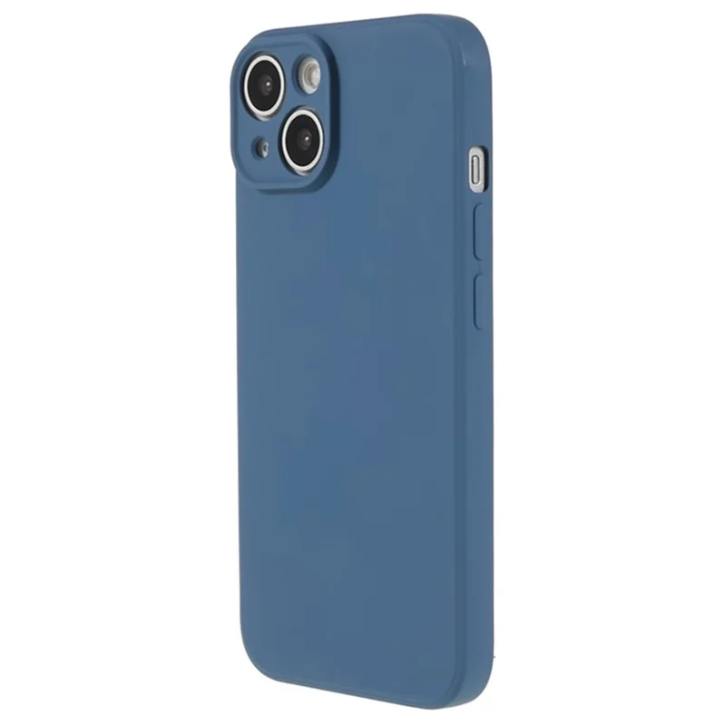 WANLONFENG RB1 Série Pour iPhone 14 Étui Slim en Caoutchouc Souple Coque de Téléphone avec Film de Protection d'Écran, Cordon - Saphir