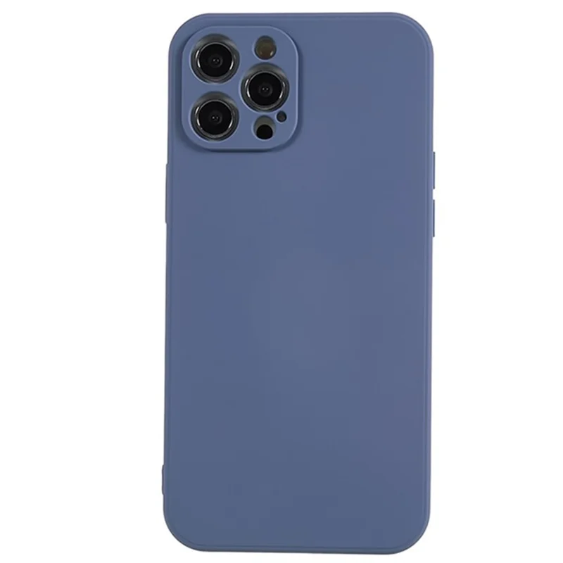 WANLONFENG RB1 Series For iPhone 12 Pro Max Case Soft TPU 3-in-1 Phone Cover with Screen Film - Lavender Grey
