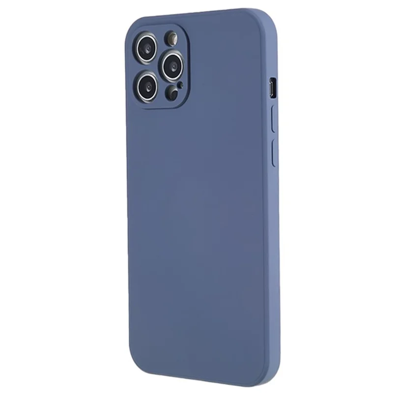 WANLONFENG RB1 Series For iPhone 12 Pro Max Case Soft TPU 3-in-1 Phone Cover with Screen Film - Lavender Grey