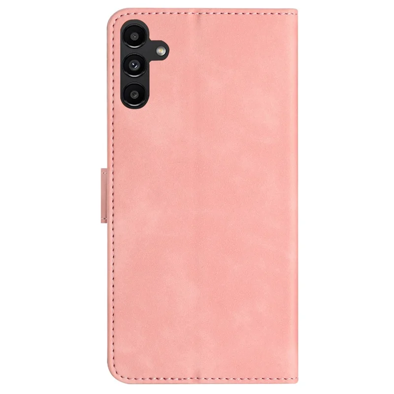 For Samsung Galaxy A35 5G Case PU Leather Wallet Stand Butterfly Imprinted Phone Cover - Pink