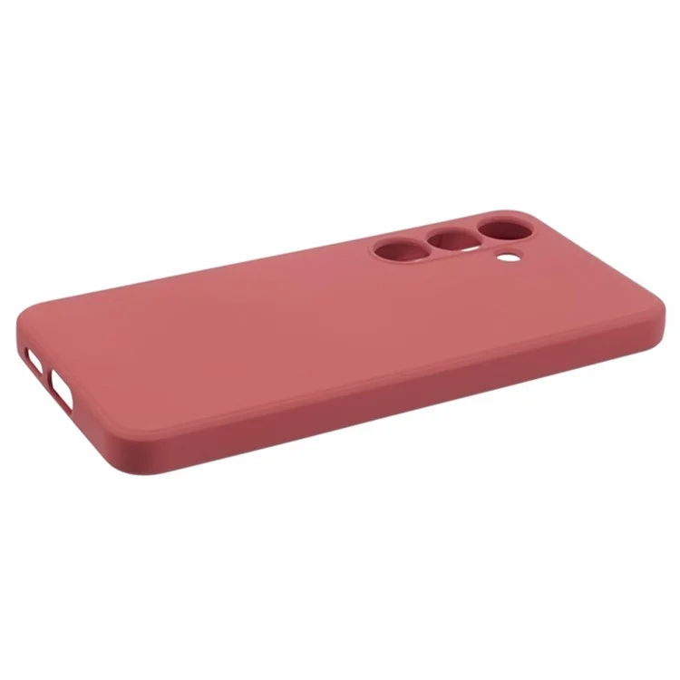 WANLONFENG RB1 Series Para Samsung Galaxy S24+ Funda Carcasa 3 en 1 de TPU con Película Protectora de Pantalla - Rojo Espino
