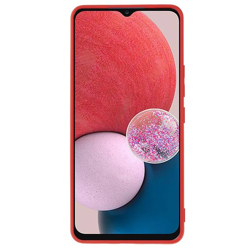 WANLONFENG RB1 Series For Samsung Galaxy A13 4G Case 3 in 1 TPU Phone Cover with Lanyard - Red