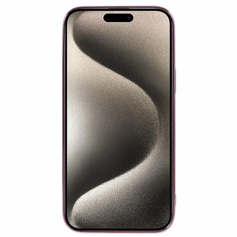 For iPhone 15 Case Cute Aesthetic TPU Phone Cover with Heart Bracelet Strap - Pink