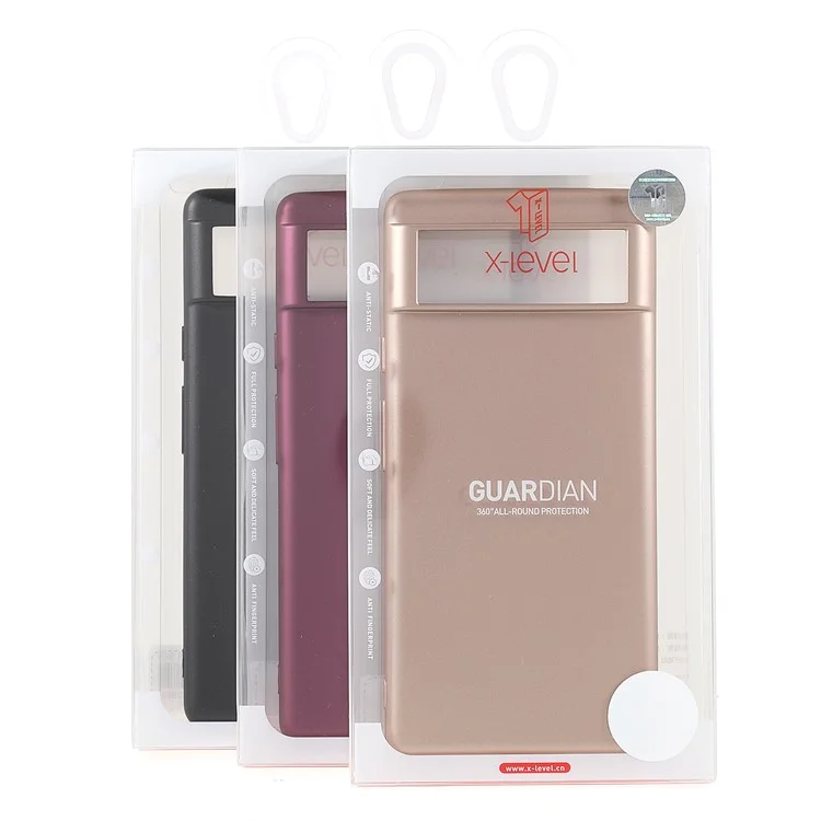 X-LEVEL Guardian Series For Google Pixel 8a Case Soft TPU Anti-Scratch Matte Phone Cover - Black
