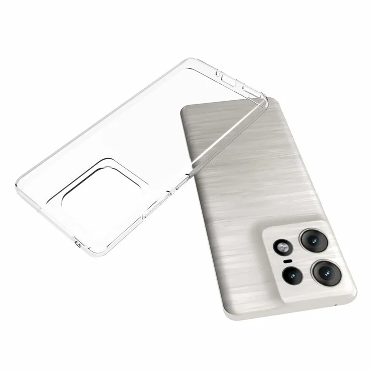 10Pcs  /  Set For Motorola Edge 50 Pro 5G Case Clear TPU Watermark-Free Shockproof Phone Cover
