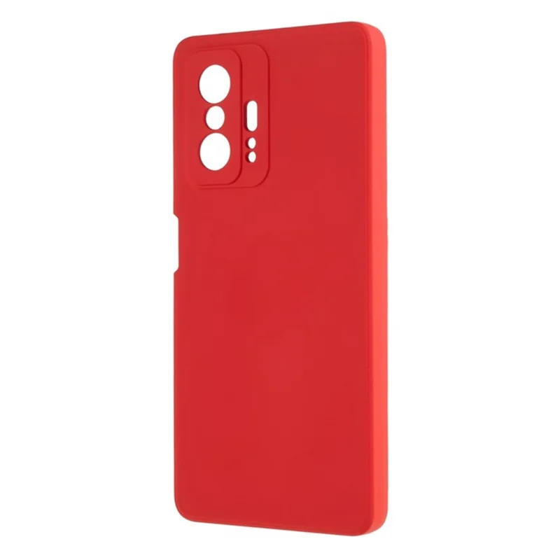 WANLONFENG RB1 Series For Xiaomi 11T 5G / 11T Pro 5G TPU Case with Screen Protector+Lanyard -  Red