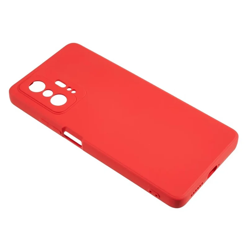 WANLONFENG RB1 Series For Xiaomi 11T 5G / 11T Pro 5G TPU Case with Screen Protector+Lanyard -  Red
