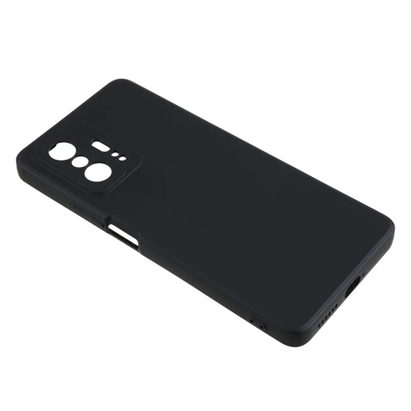WANLONFENG RB1 Series For Xiaomi 11T 5G / 11T Pro 5G TPU Case with Screen Protector+Lanyard -  Black