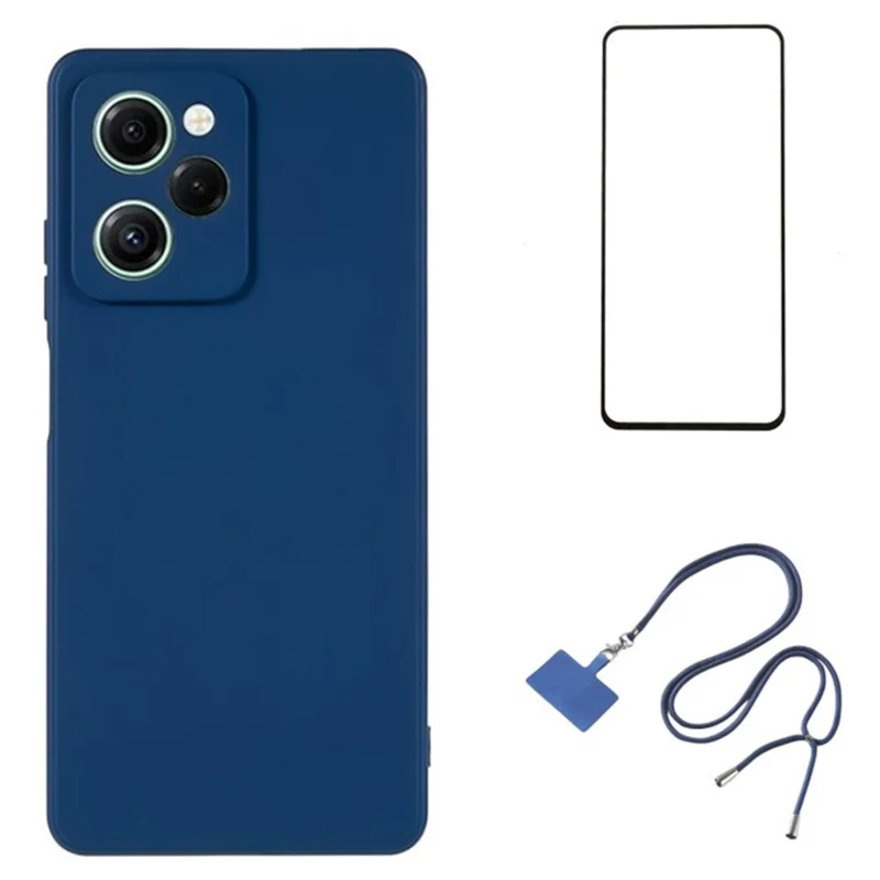 WANLONFENG RB1 Series Per Xiaomi Redmi Note 12 Pro Speed 5G / Poco X5 Pro 5G Case TPU Phone Cover Drop Protection - Zaffiro