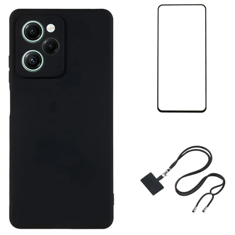 WANLONFENG RB1 Series For Xiaomi Redmi Note 12 Pro Speed 5G / Poco X5 Pro 5G Case TPU Phone Cover Drop Protection - Black