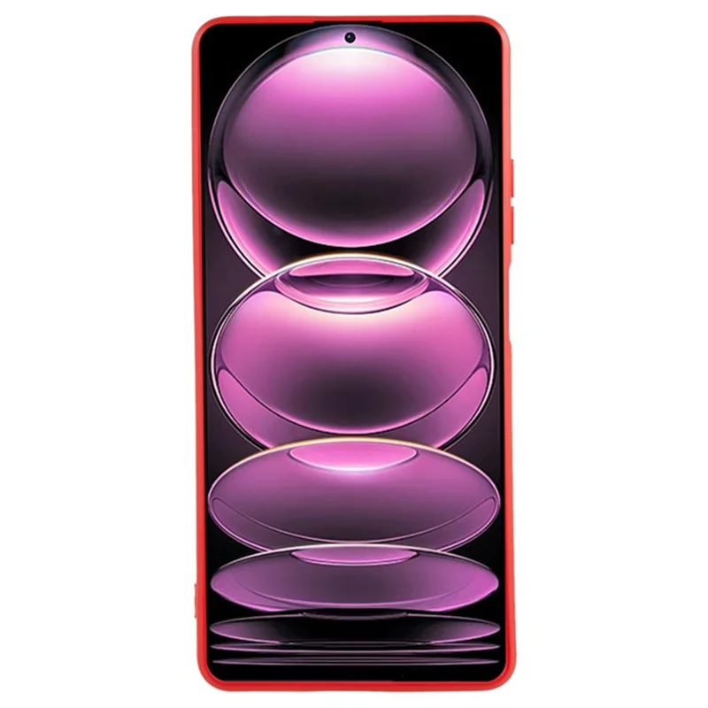WANLONFENG RB1 Serie für Xiaomi Redmi Note 12 Pro 5G Handyhülle, TPU-Hülle mit Bildschirmschutzfolie - Rot
