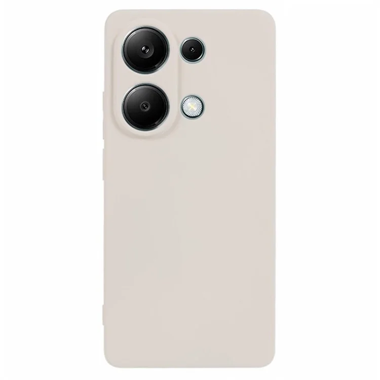 WANLONFENG Serie RB1 para Xiaomi Redmi Note 13 Pro 4G / Poco M6 Pro 4G Estuche de TPU con Protector de Pantalla - Blanco