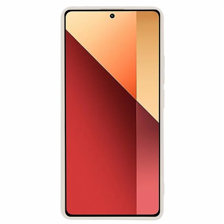 WANLONFENG Serie RB1 para Xiaomi Redmi Note 13 Pro 4G / Poco M6 Pro 4G Estuche de TPU con Protector de Pantalla - Blanco
