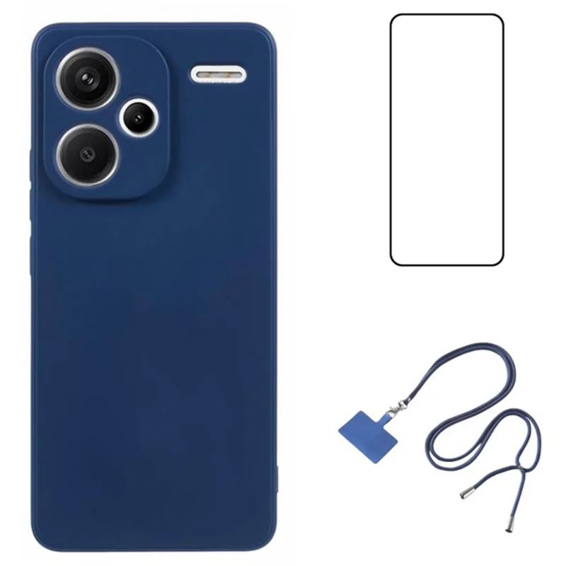 WANLONFENG RB1 Series For Xiaomi Redmi Note 13 Pro+ 5G Case Protective Slim TPU Phone Shell - Sapphire