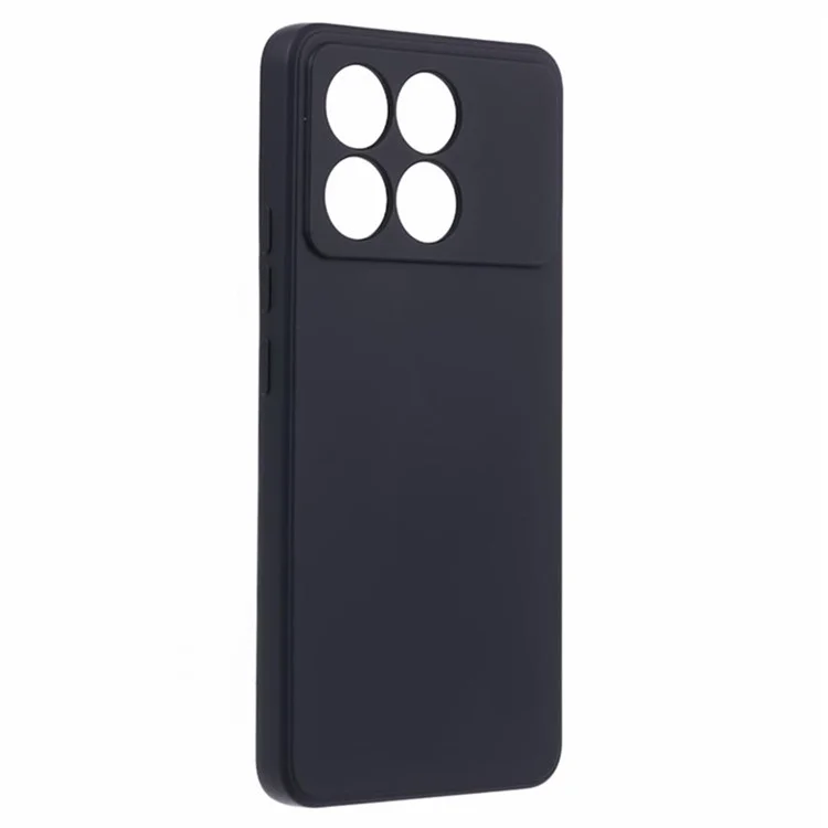 WANLONFENG RB1 Series для Xiaomi Redmi K70 5G / K70 Pro 5G / Poco F6 Pro 5G, чехол из мягкого TPU - черный