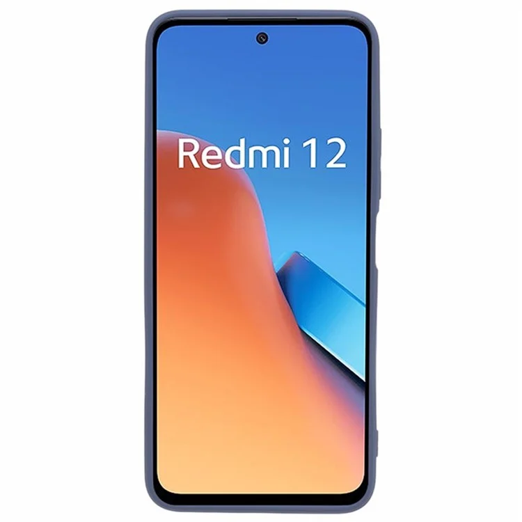 WANLONFENG RB1 Serie für Xiaomi Redmi 12 4G TPU-Handyhülle mit Bildschirmfolie + Schlüsselband - Lavender Grey