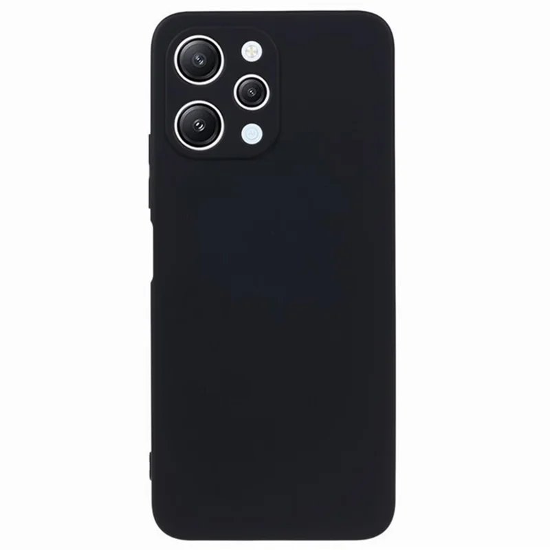 WANLONFENG RB1 Series For Xiaomi Redmi 12 4G TPU Phone Case with Screen Film+Lanyard - Чёрный