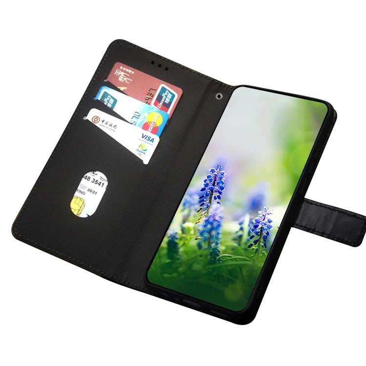 IDEWEI Per Motorola Moto E14 4G / G04 4G / G04s 4G / G24 4G Custodia Splicing Color Flip Leather Phone Cover - Nero