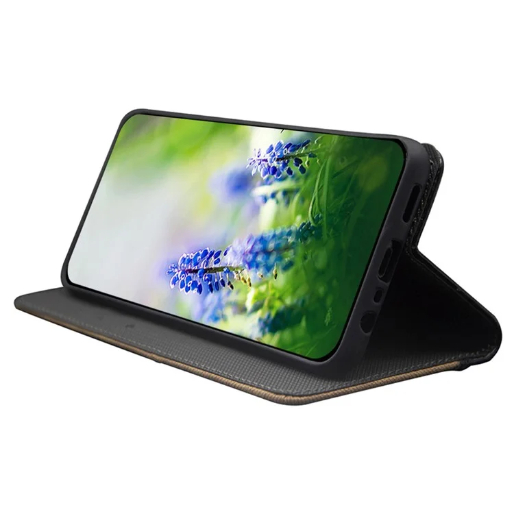 IDEWEI для Motorola Edge 50 Ultra 5G / Moto X50 Ultra 5G Чехол для карт Подставка Кожаный чехол для телефона - Черный