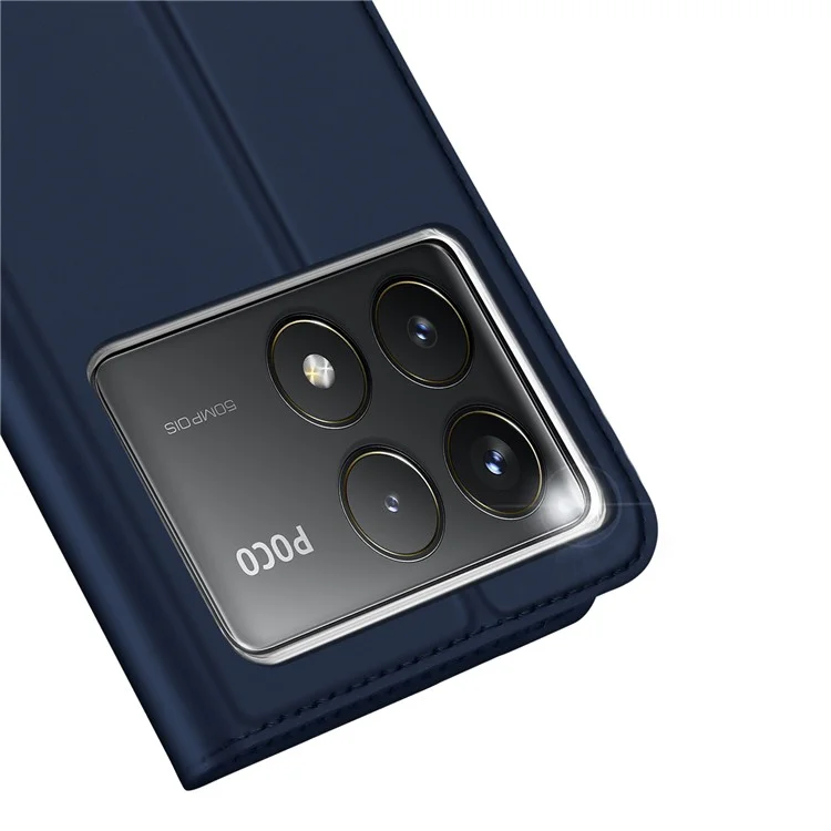 DUX DUCIS Skin Pro Series For Xiaomi Redmi K70 5G / K70 Pro 5G / Poco F6 Pro 5G Case Leather Flip Phone Cover - Blue