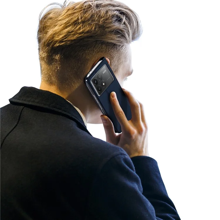 DUX DUCIS Skin Pro Series For Xiaomi Redmi K70 5G / K70 Pro 5G / Poco F6 Pro 5G Case Leather Flip Phone Cover - Blue