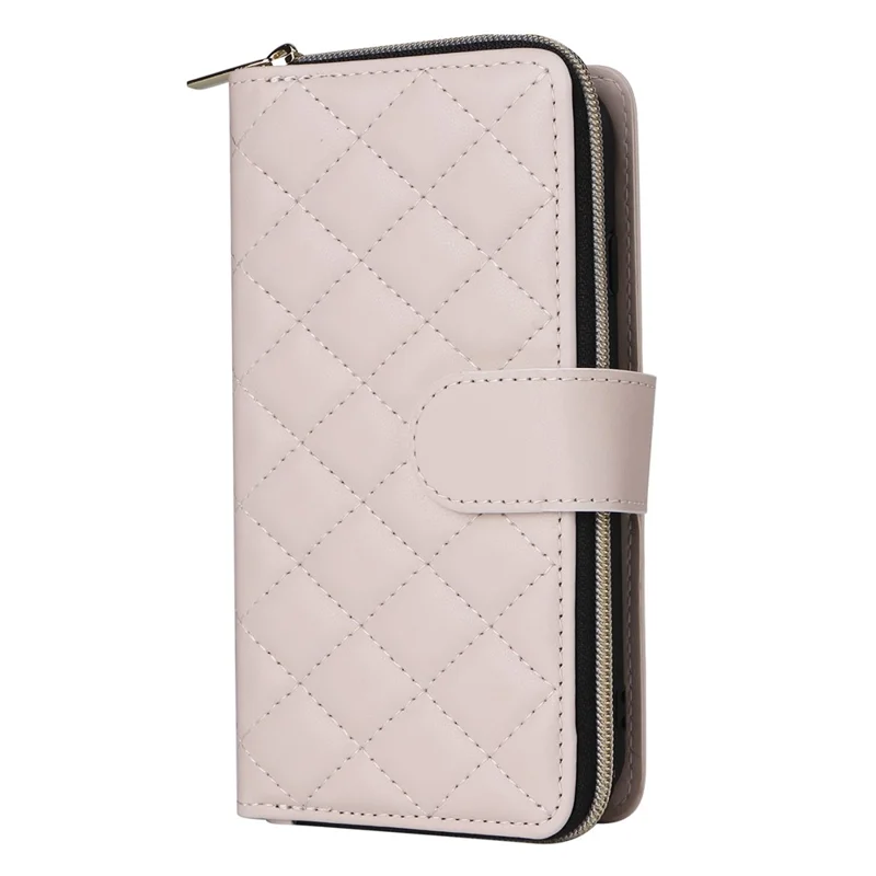 Per iPhone 6 / 6s / 7 / 8 / SE (2020) / SE (2022) Custodia Portafoglio Cerniera Pelle PU Cover Telefonica - Beige
