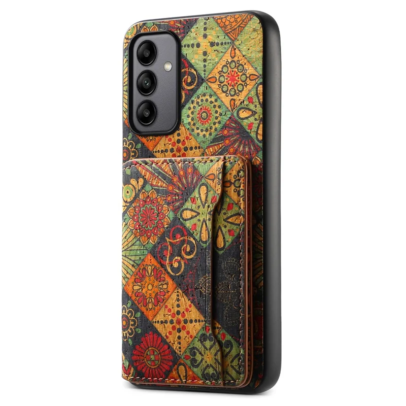 Per Samsung Galaxy A05s 4G Case Colorful Florals Custodia in pelle con supporto per schede - Autunno / Giallo