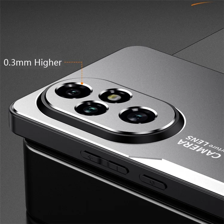 For Honor 200 Pro 5G Protective Case Aluminium Alloy TPU PC Phone Cover - Silver
