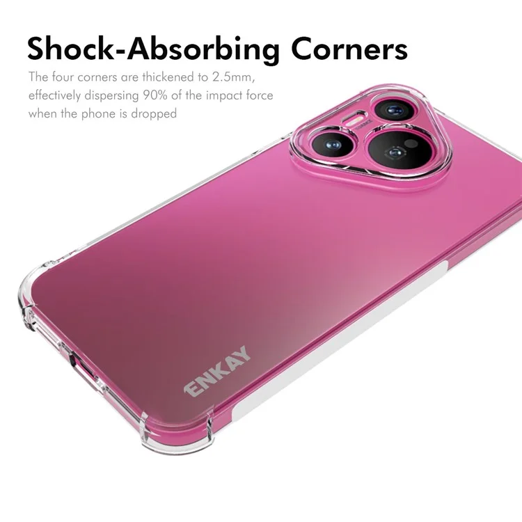 ENKAY HAT PRINCE For Huawei Pura 70 Pro / Pura 70 Pro+ TPU Case Drop-Proof Crystal Clear Phone Cover