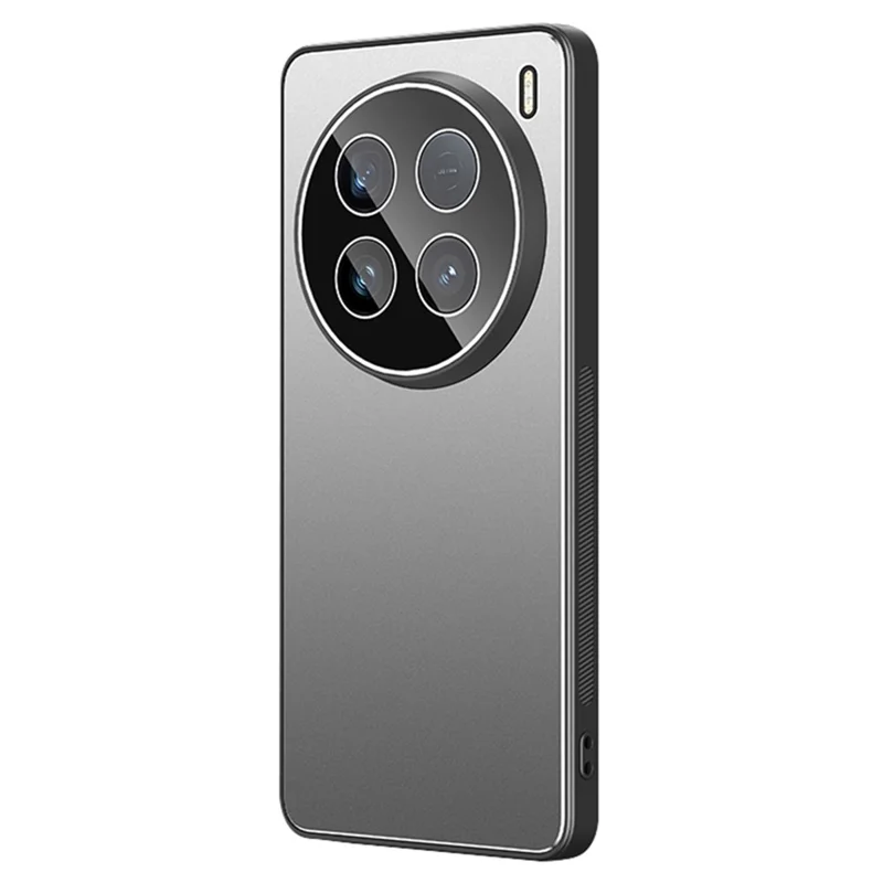 Per vivo X100 Ultra 5G Custodia PC+TPU Guscio Opaco per Telefono con Copertura Lente in Vetro Temperato - Grigio