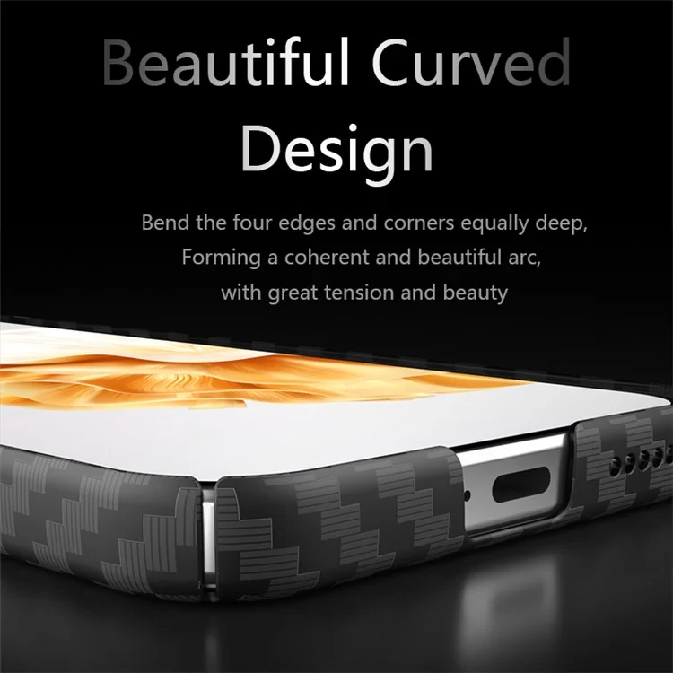 Для Huawei Pura 70 Pro / Pura 70 Pro+ Чехол с текстурой углеродного волокна PC Phone Cover - Черный