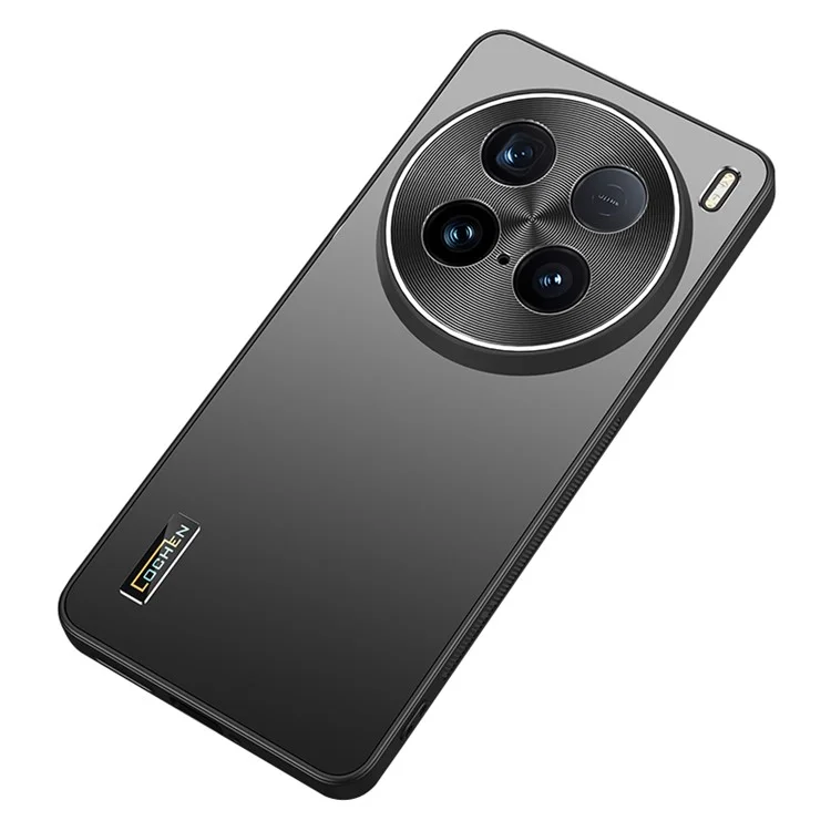 Per vivo X100 Ultra 5G Case PC+TPU Anti-Scratch Cell Phone Cover con copertura della lente in metallo - Graphite Black