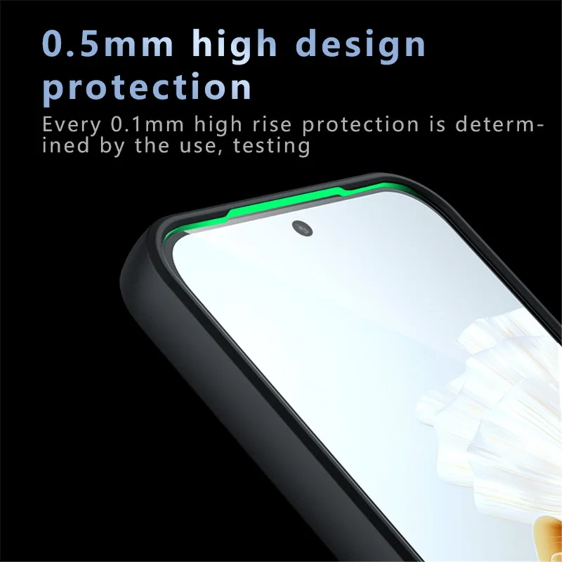 For Huawei Pura 70 Pro / Pura 70 Pro+ Case Magnetic Case TPU+PC Matte Phone Cover - Transparent Black
