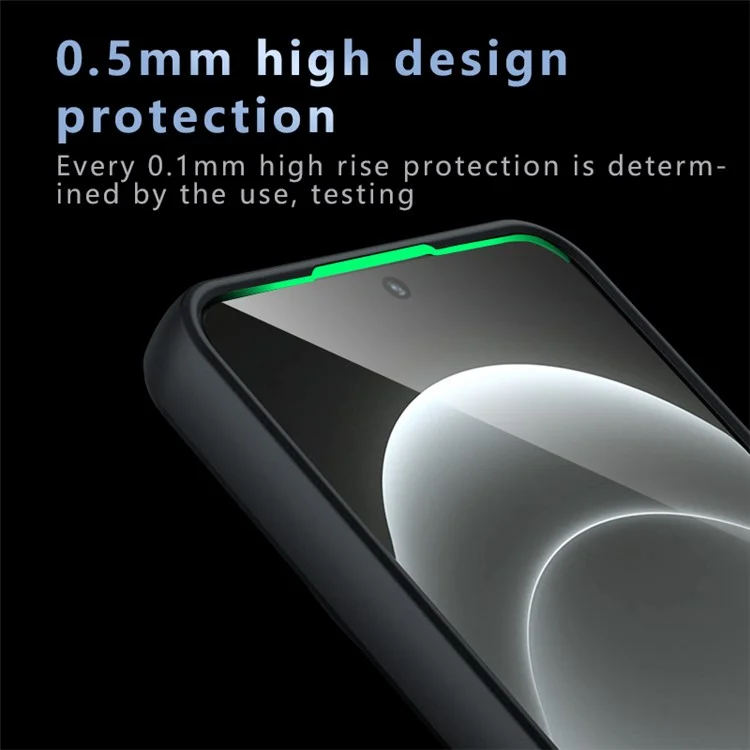For Xiaomi 14 Ultra Magnetic Case TPU+PC Matte Anti-Drop Phone Cover - Transparent Black