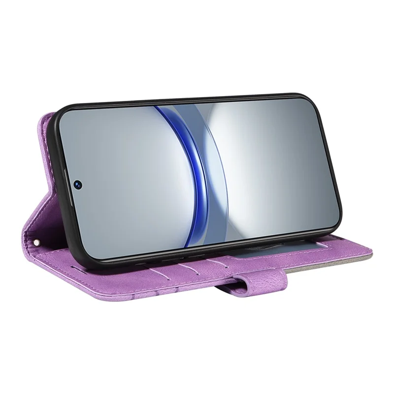 KT Leather Series-1 für Huawei nova 12s 4G / nova 11 / nova 12 Lite 4G Hülle Doppelfarbiges Leder Handyhülle - Hellviolett